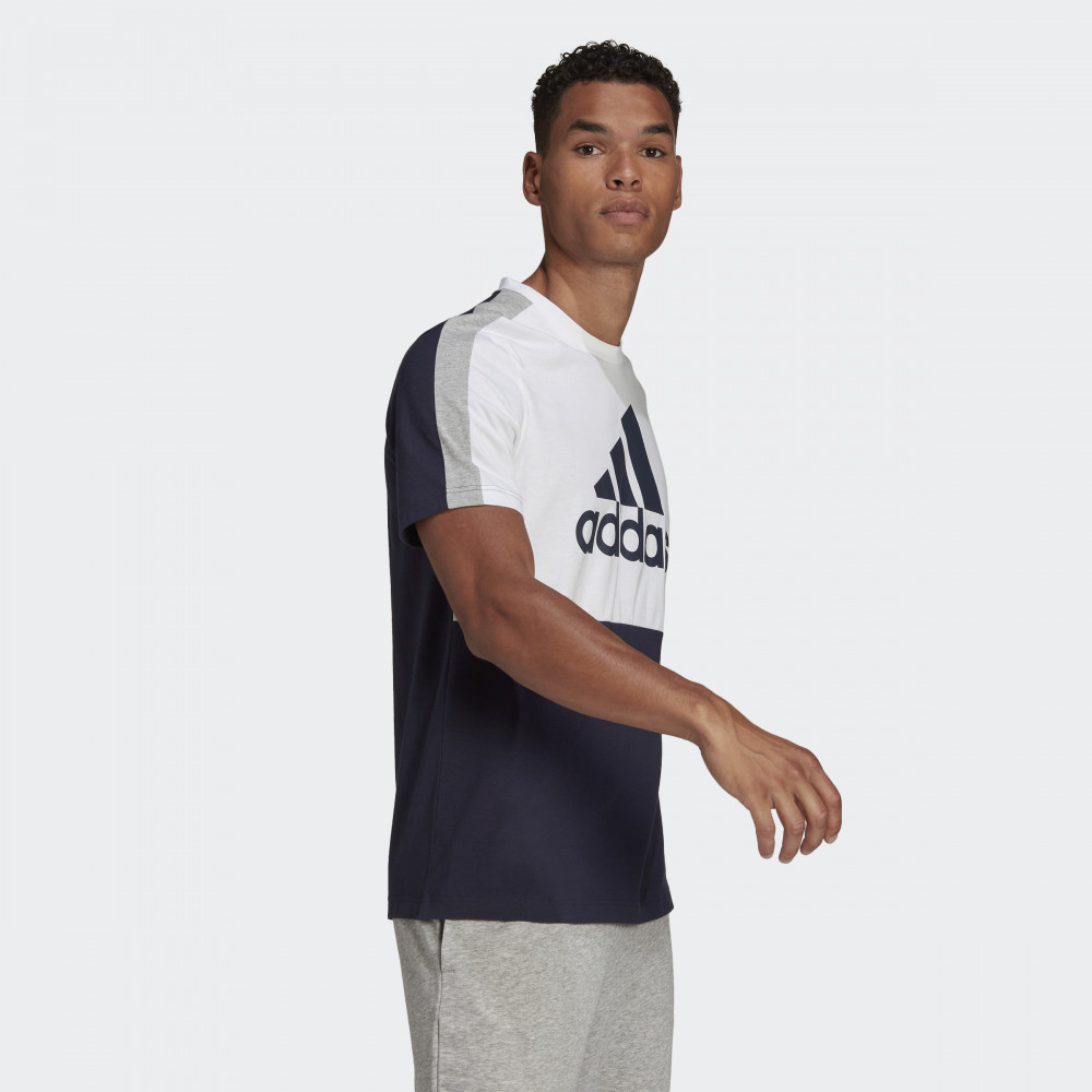 Essentials t shirt. Adidas Essentials Colorblock